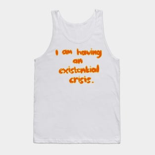 Thought Provoking Existential Crisis Art Tank Top